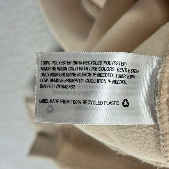 Universal Thread Sweater Women's Sz M Beige Sherpa Fleece Pullover Long Sleeves - Picture 11 of 12